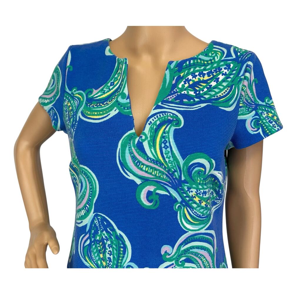 Lilly Pulitzer Layton Shift Dress Blue Crush Size M - Picture 6 of 12